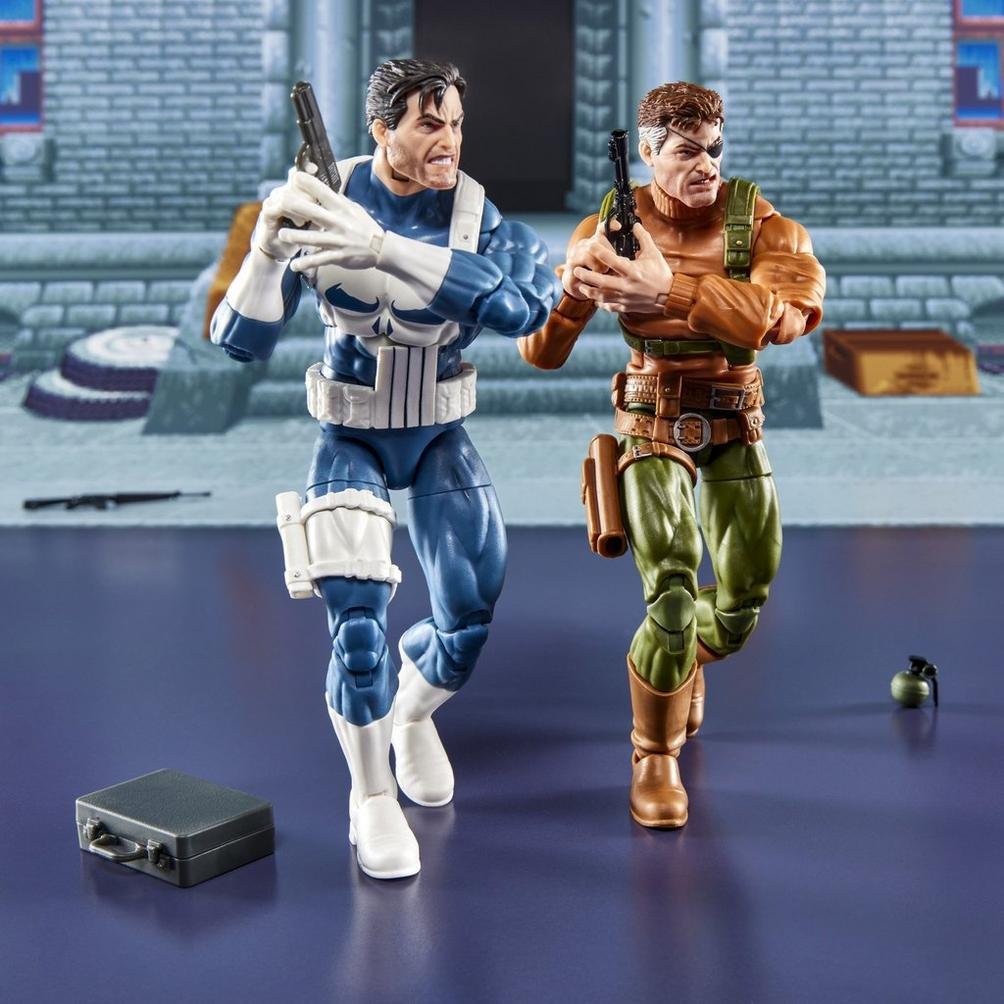 Blister 2 Figuras Punisher & Nick Fury The Punisher Gamerverse Marvel Legends Series 15cm