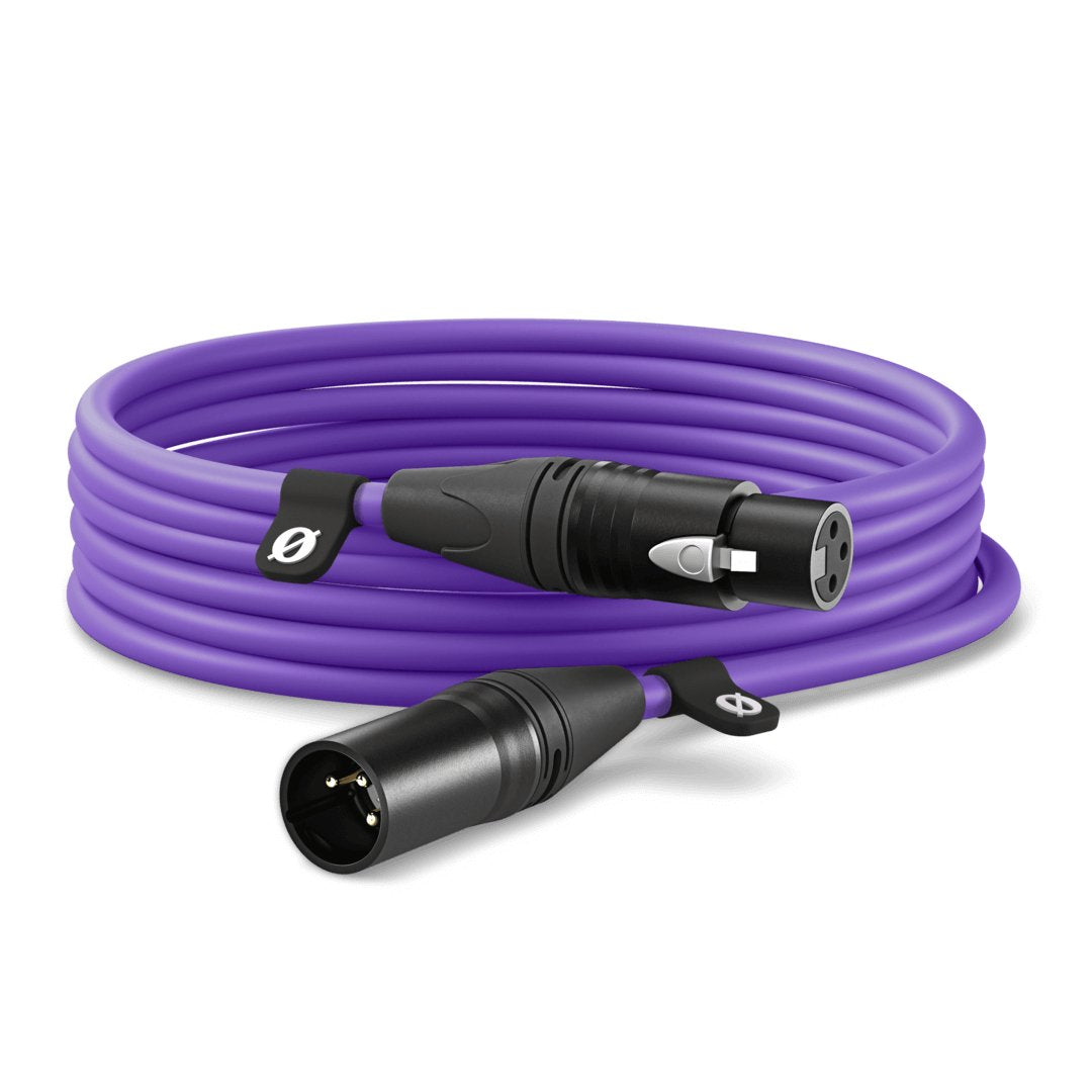 Rode Microphones Cable Xlr Premium Xlr6m-Pu Violeta, 6 Metros Xlr6m-Pu