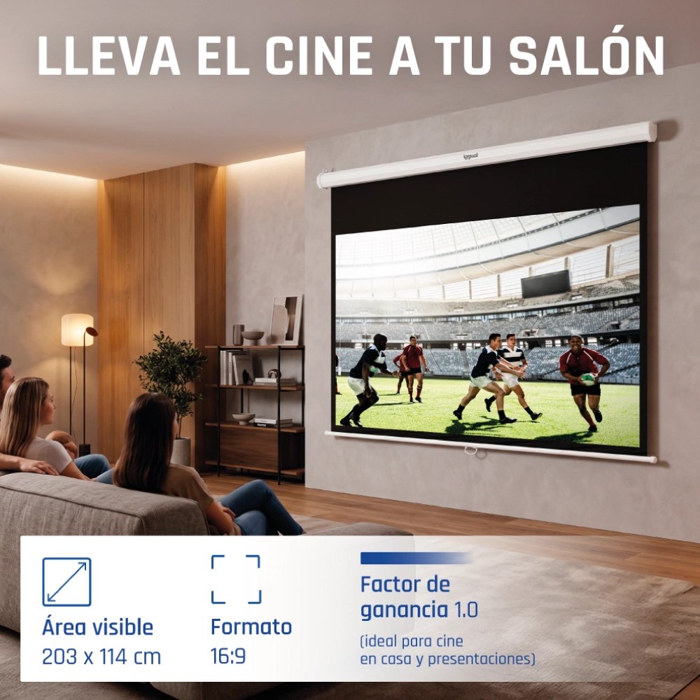 EAN 8435364319291 - iggual PSIMS203 pantalla de proyección 2,34 m (92") imagen 3