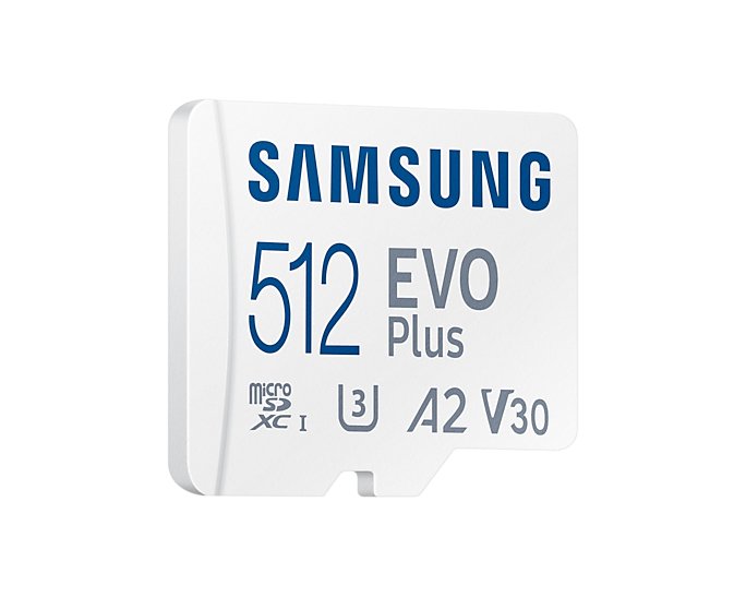 Tarjeta De Memoria Samsung Evo Plus 2021 512gb Microsd Xc Con Adaptador Clase 10 130mbs
