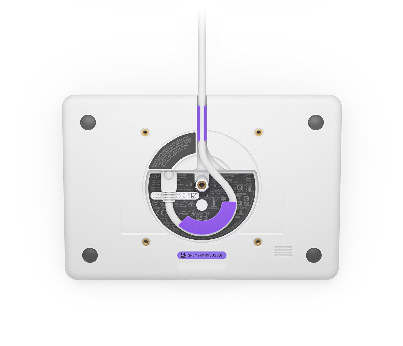 Monitor Logitech Tap Ip 25,6 Cm (10.1") 1280 X 800 Pixeles 802.11a, 802.11b, 802.11g, Wi-Fi 4 (802.11n), Wi-Fi 5 (802.11ac) Bluetooth