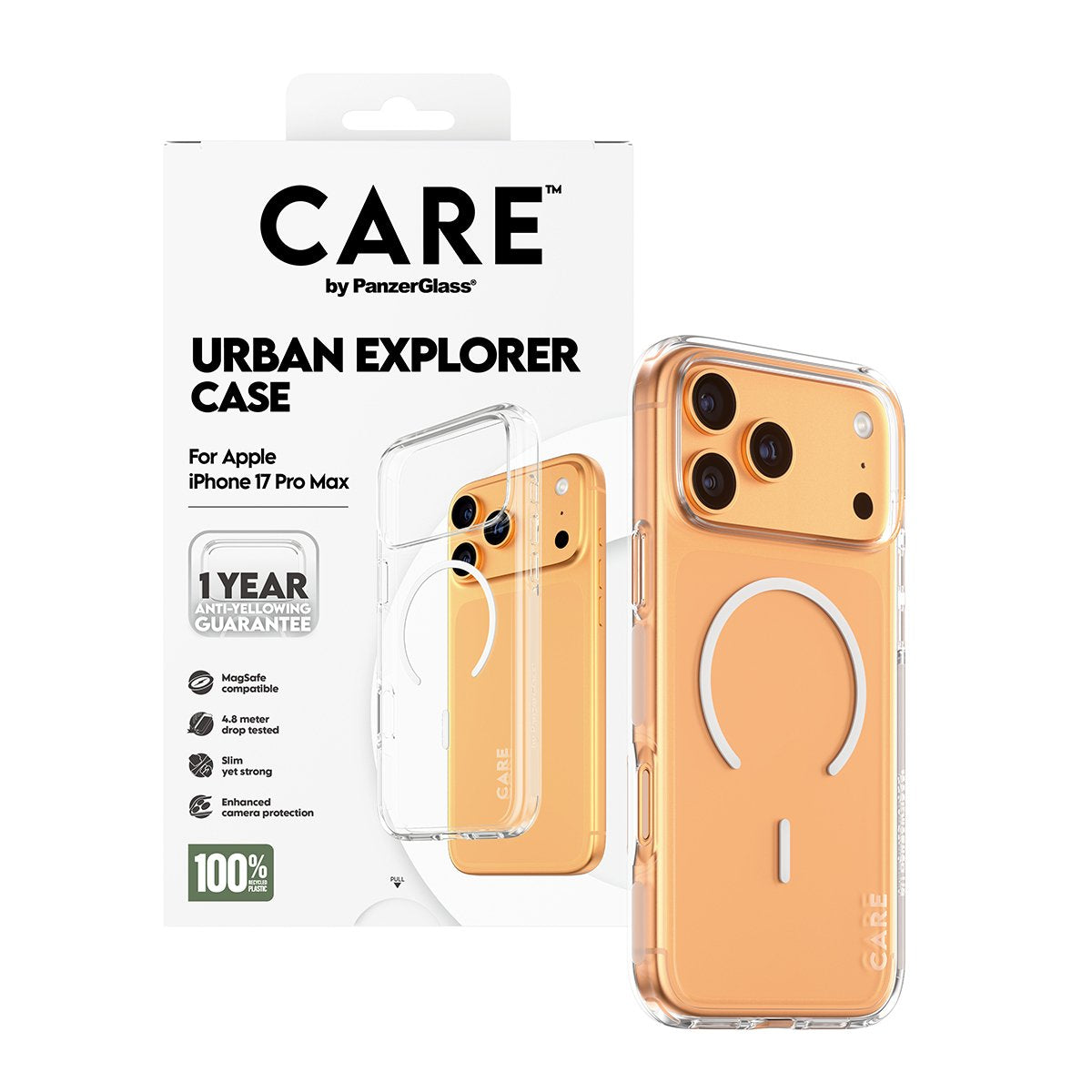 Care By Panzerglass Case Transp. Urban Expl Wh Magsafe Ip 17 P M