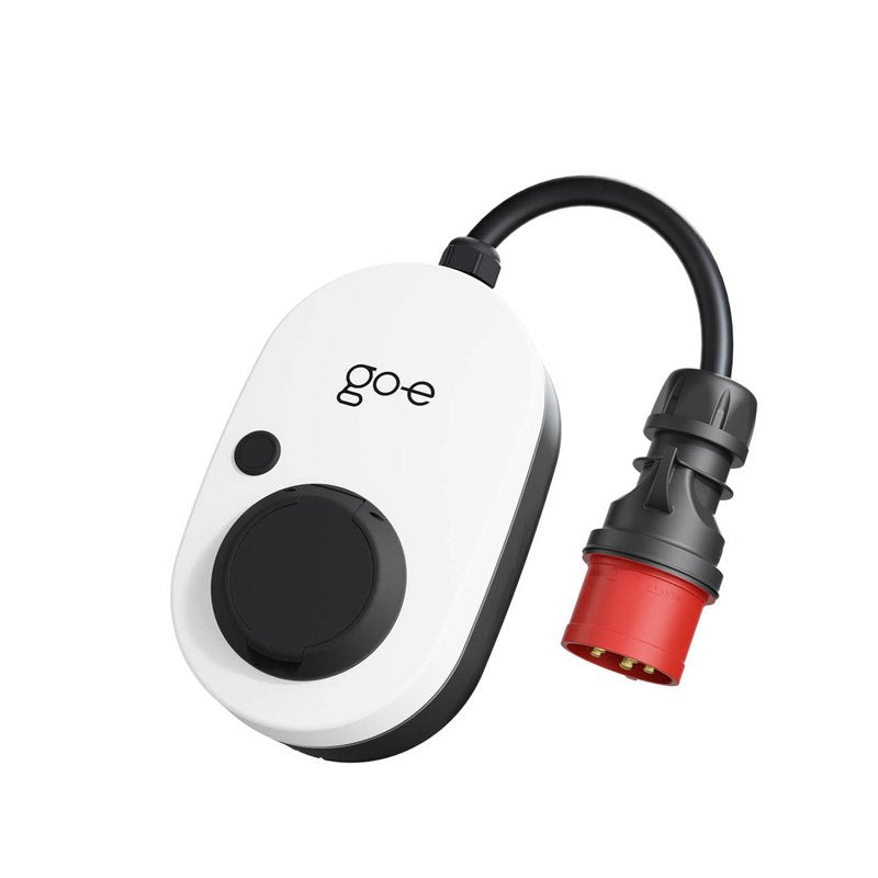 Go-E Charger Gemini Flex, 22 Kw (32a Trifásico), Caja De Pared (Blanco/Negro, Estación De Carga Móvil) Ch-04-22-01