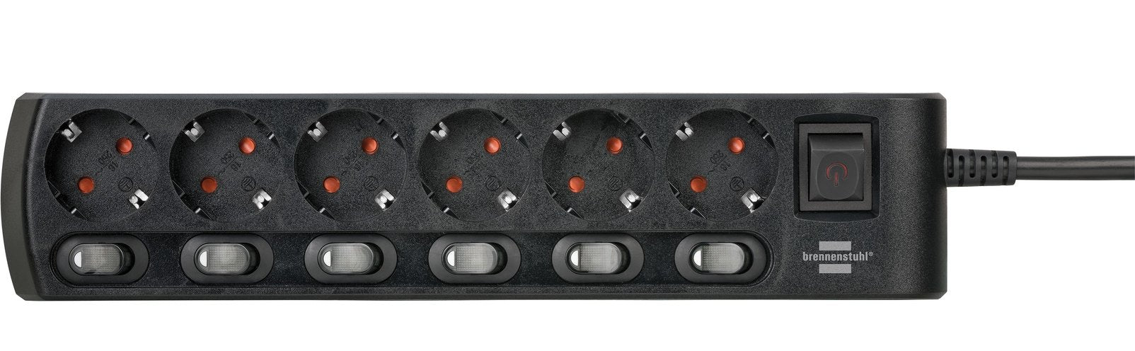Brennenstuhl Regleta De 6 Vías Conmutable Individualmente 1153110116