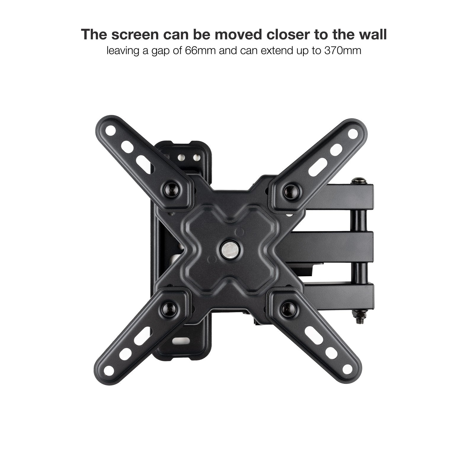 Soporte Pared Pantallas 13-43" Gira/Incli Negro