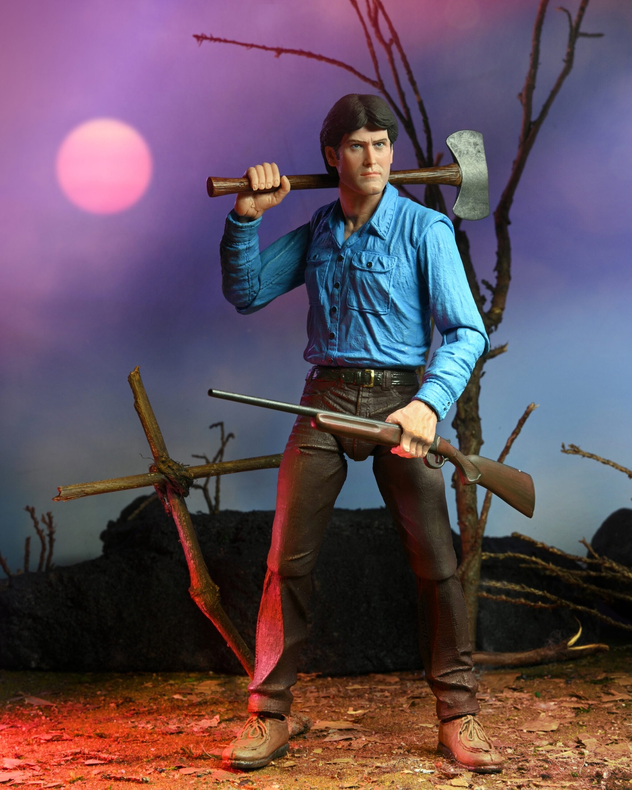 Figura Neca Evil Dead Scale Ultimate Ash 40 Aniversario 18 Cm