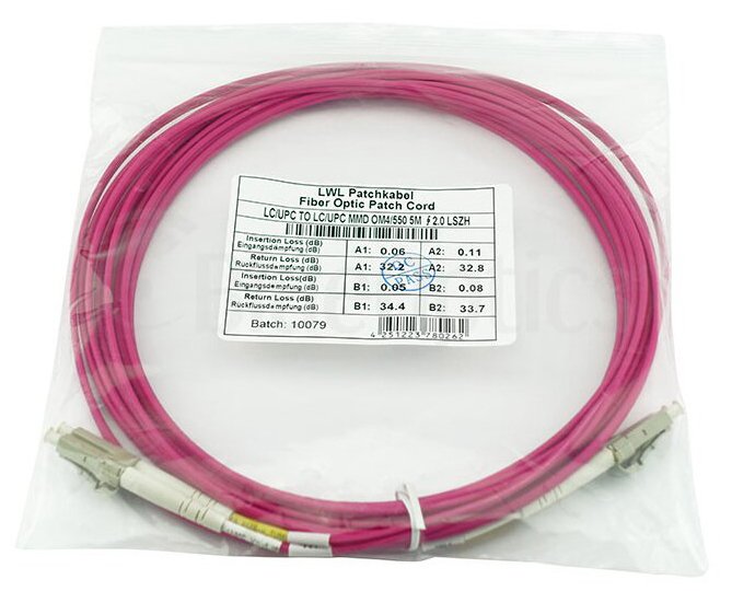 Blueoptics Sfp3131fu3mk Cable De Fibra Optica 3 M Lc Om4 Magenta