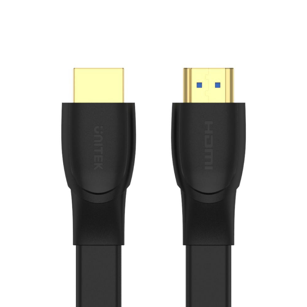 Cable Unitek Hdmi 2.0 4k60hz, Plano, 1,5m Negro