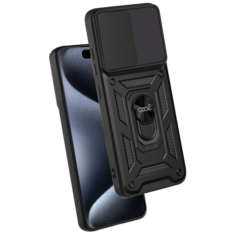 Funda Cool Iphone 15 Pro Hard Ring Negro