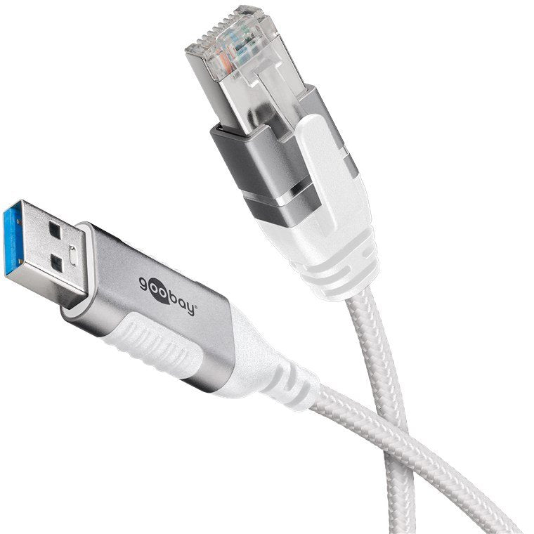 Goobay Ethernet-Adaptador Cable Usb-A 3.2 Gen1 > Rj-45, Slim 74377