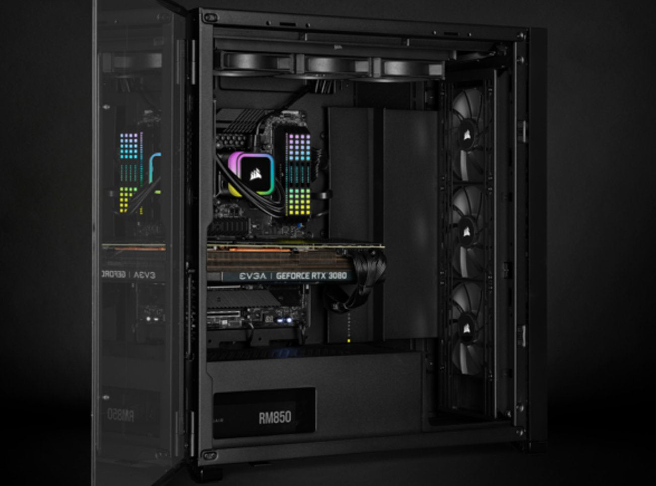 EAN 840006648109 - Corsair H100i Procesador Sistema de refrigeración líquida todo en uno 12 cm Negro 1 pieza(s) imagen 12