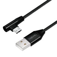 Logilink Cu0141 Cable Usb 0,3 M 2.0 Usb A Micro-Usb B Negro