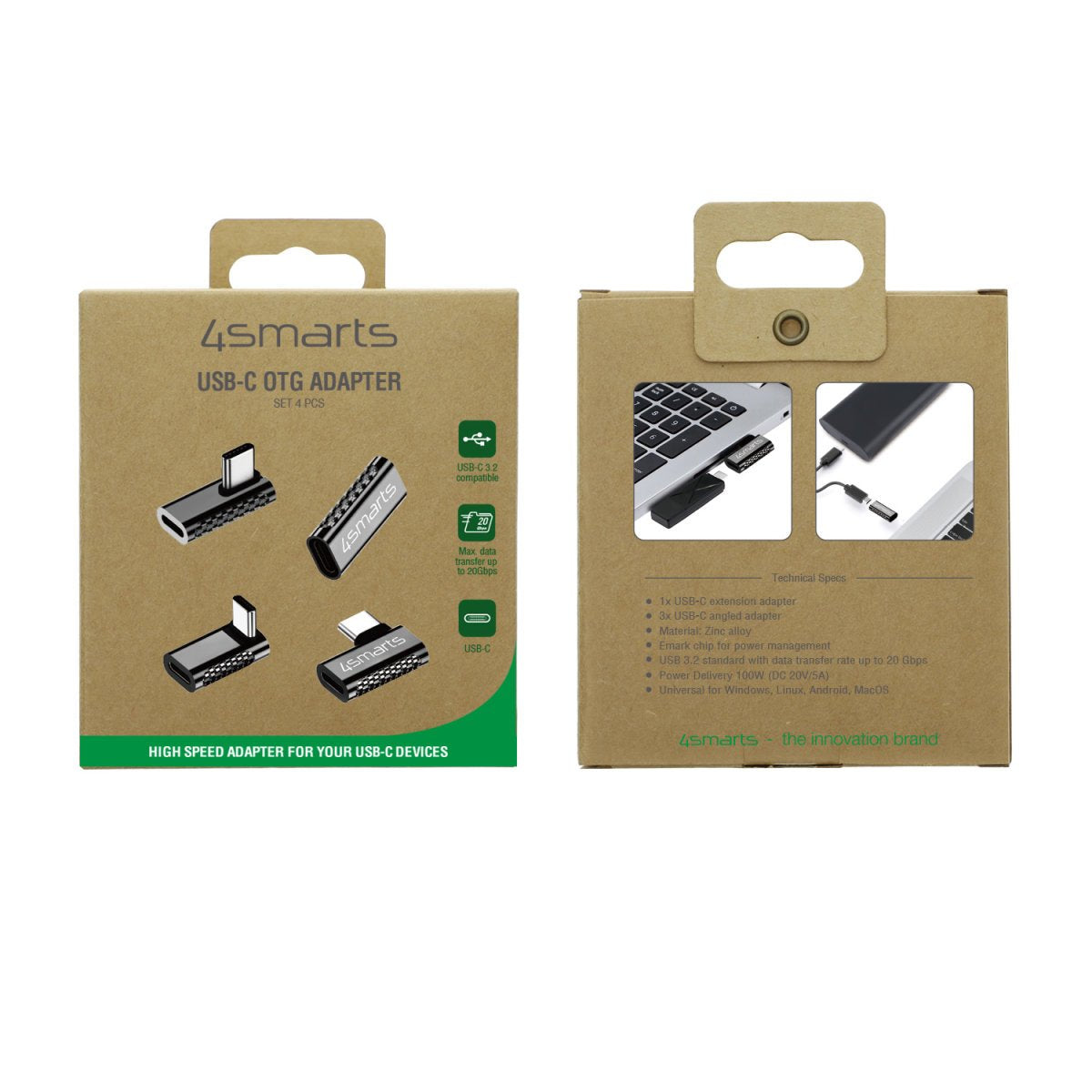 Adaptador 4smarts Usb-C Otg Set 4 Piezas