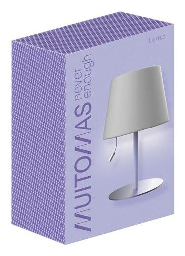 Muitomas Lámpara De Mesa Con Cordón, Color Lila