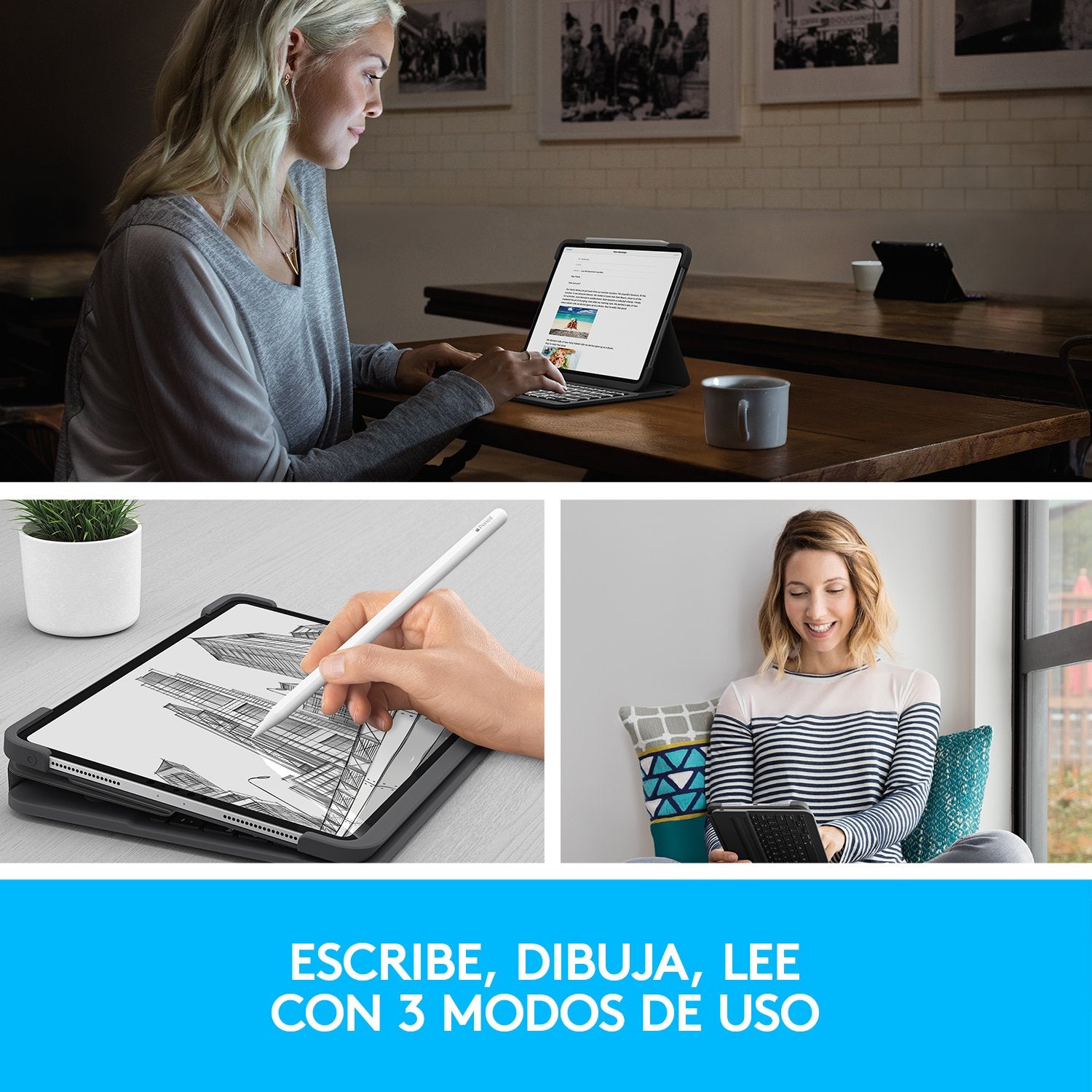 EAN 5099206090613 - Logitech 920-009687 teclado para móvil QWERTY Español Bluetooth Grafito imagen 9