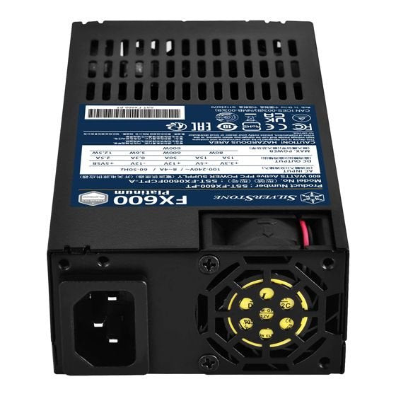 Fuente De Alimentación Para Silverstone Sst-Fx600-Pt Negra, 2x Pcie, 600 Vatios Sst-Fx600-Pt