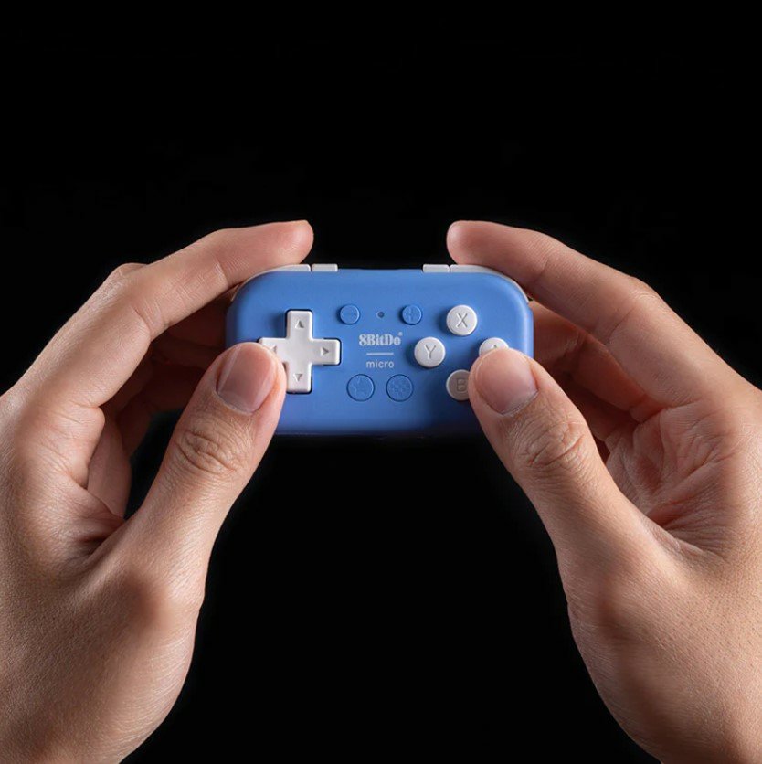 8bitdo Micro Bluetooth Gamepad Azul, Para Nintendo Switch, Android, Raspberry Pi Ret00384