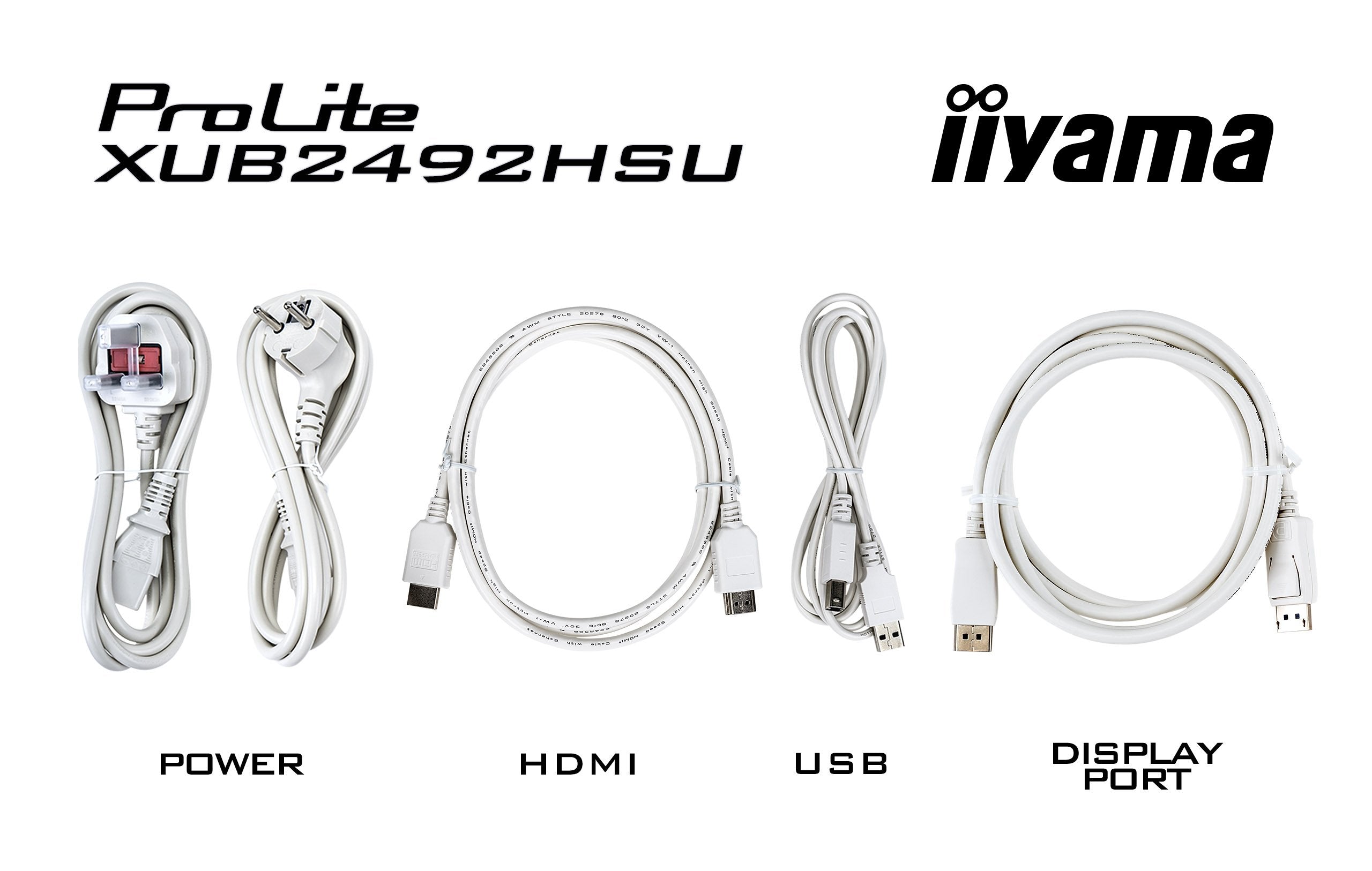 EAN 4948570123346 - iiyama XUB2492HSU-W6 pantalla para PC 60,5 cm (23.8") 1920 x 1080 Pixeles Full HD LED Blanco imagen 12