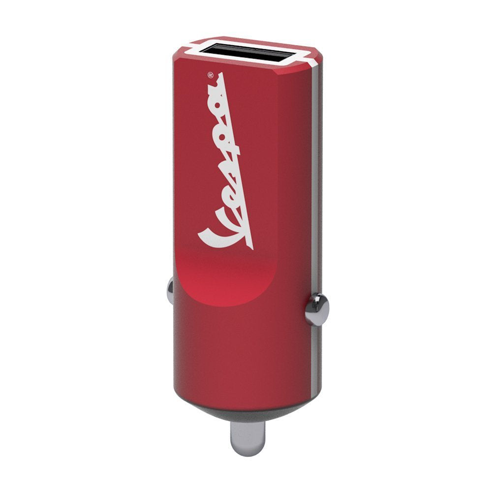 Cargador De Coche - 1 Puerto Usb - 2,4 A Vespa Color Rosa