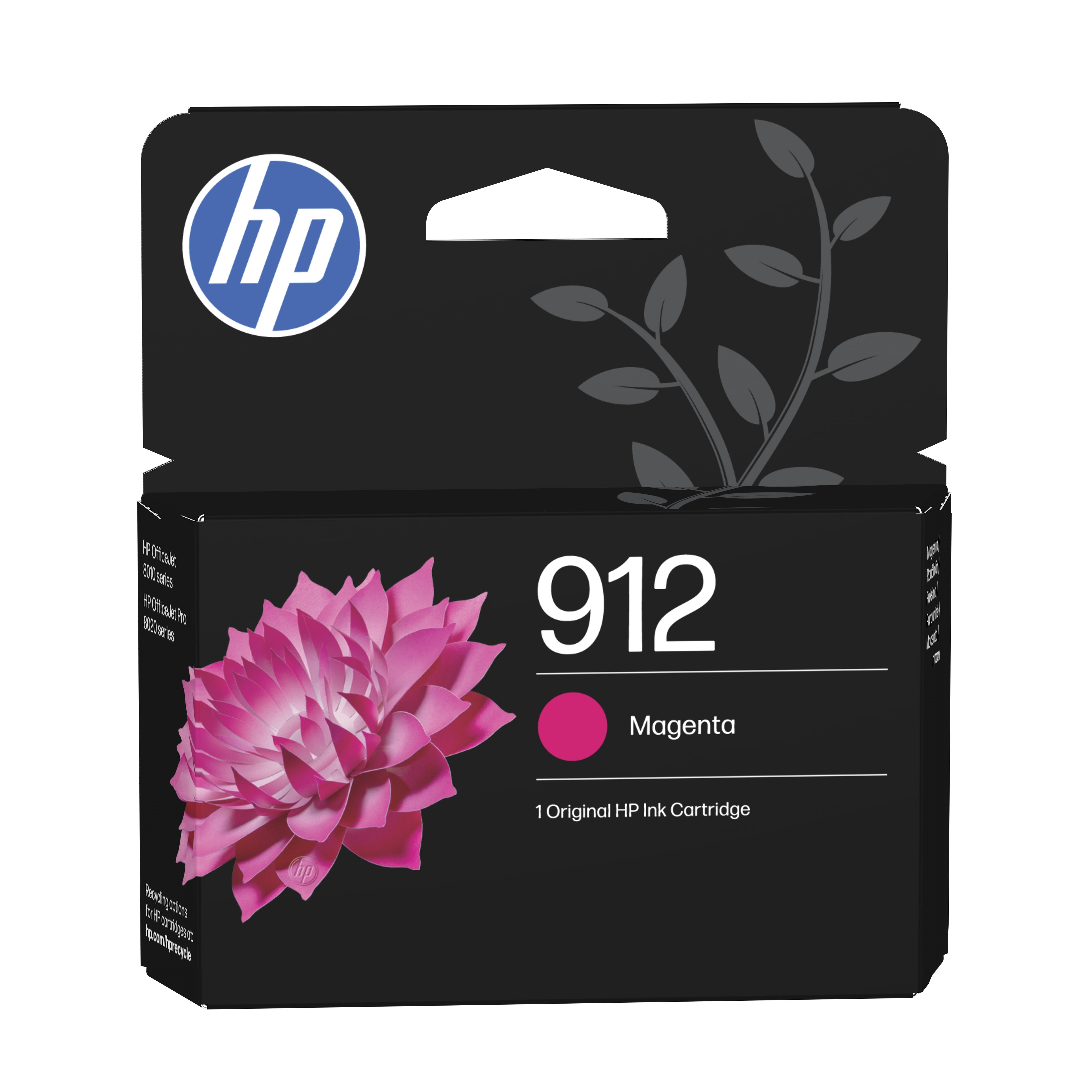 EAN 0195122352301 - HP 912 4-Pack CMYK(4) Original Ink Cartridge Combo cartucho de tinta 4 pieza(s) Rendimiento estándar Negr imagen 1