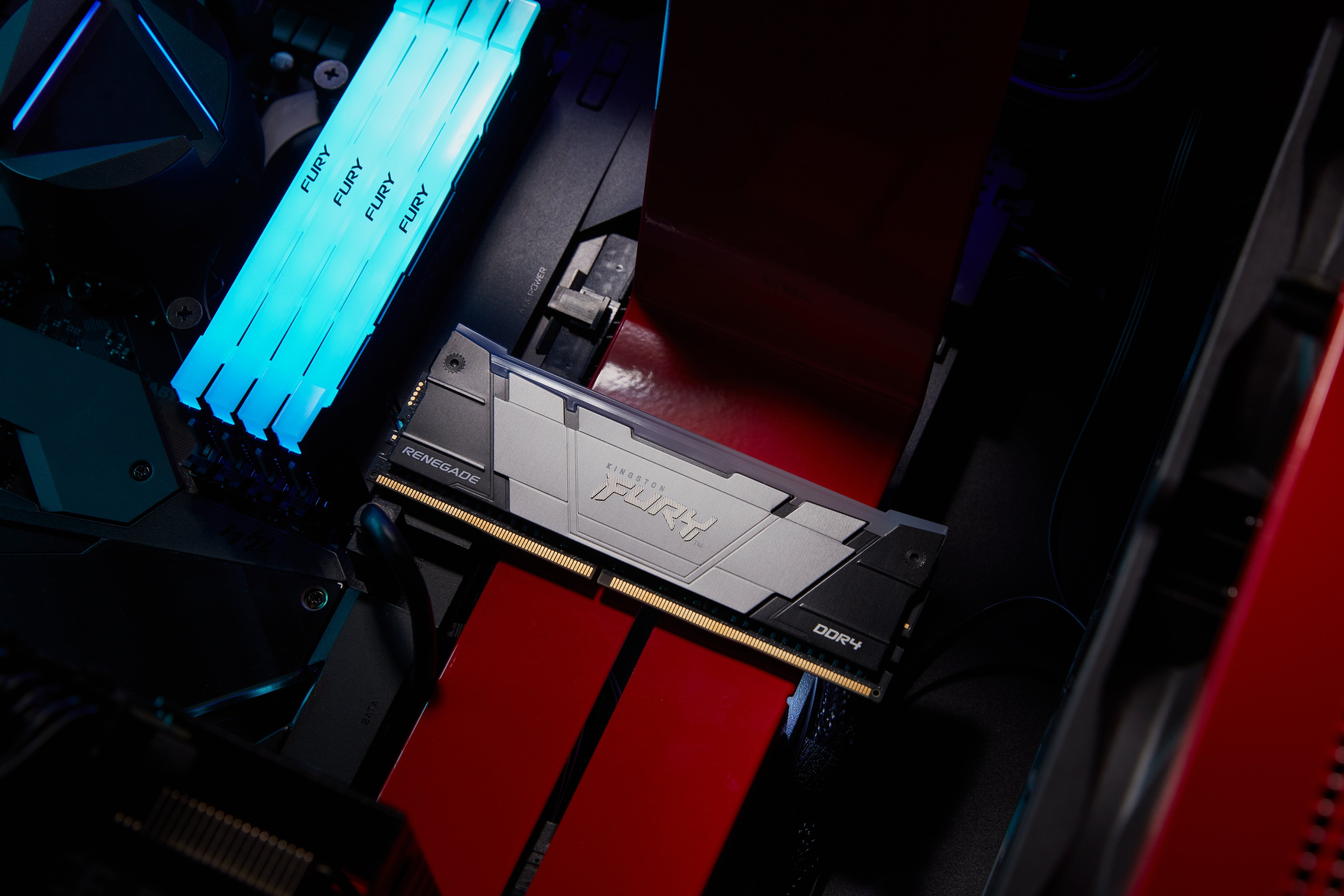 Memoria Kingston 32 Gb Ddr4-3600 Negro, Kf436c18rb2a/32, Renegade Rgb, Intel Xmp Kf436c18rb2a/32