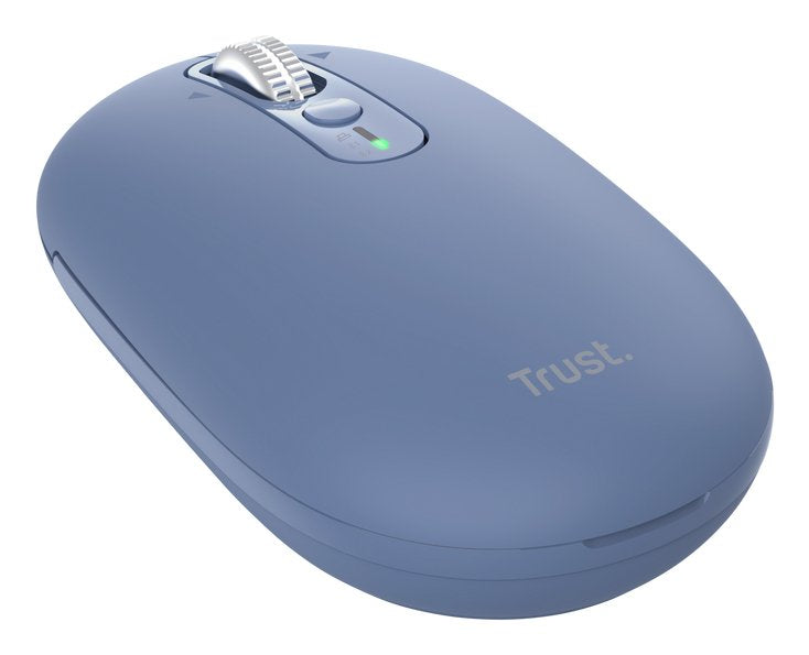 Raton Optico Wireless Fino Seron Azul Trust Hasta 3200 Dpi / Inalámbrico