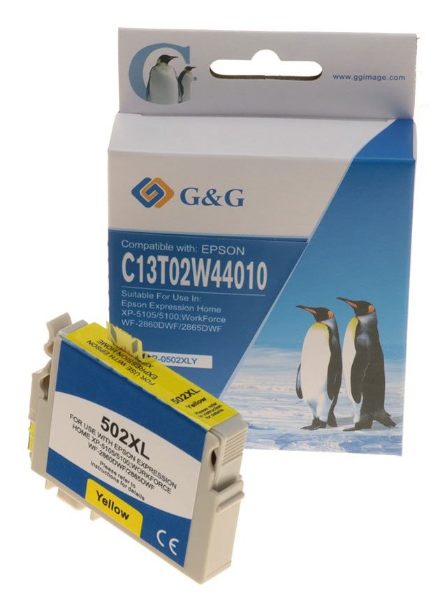 EAN 6939385913046 - G&G NP-R-0502XLY cartucho de tinta 1 pieza(s) Compatible Alto rendimiento (XL) Amarillo imagen 1