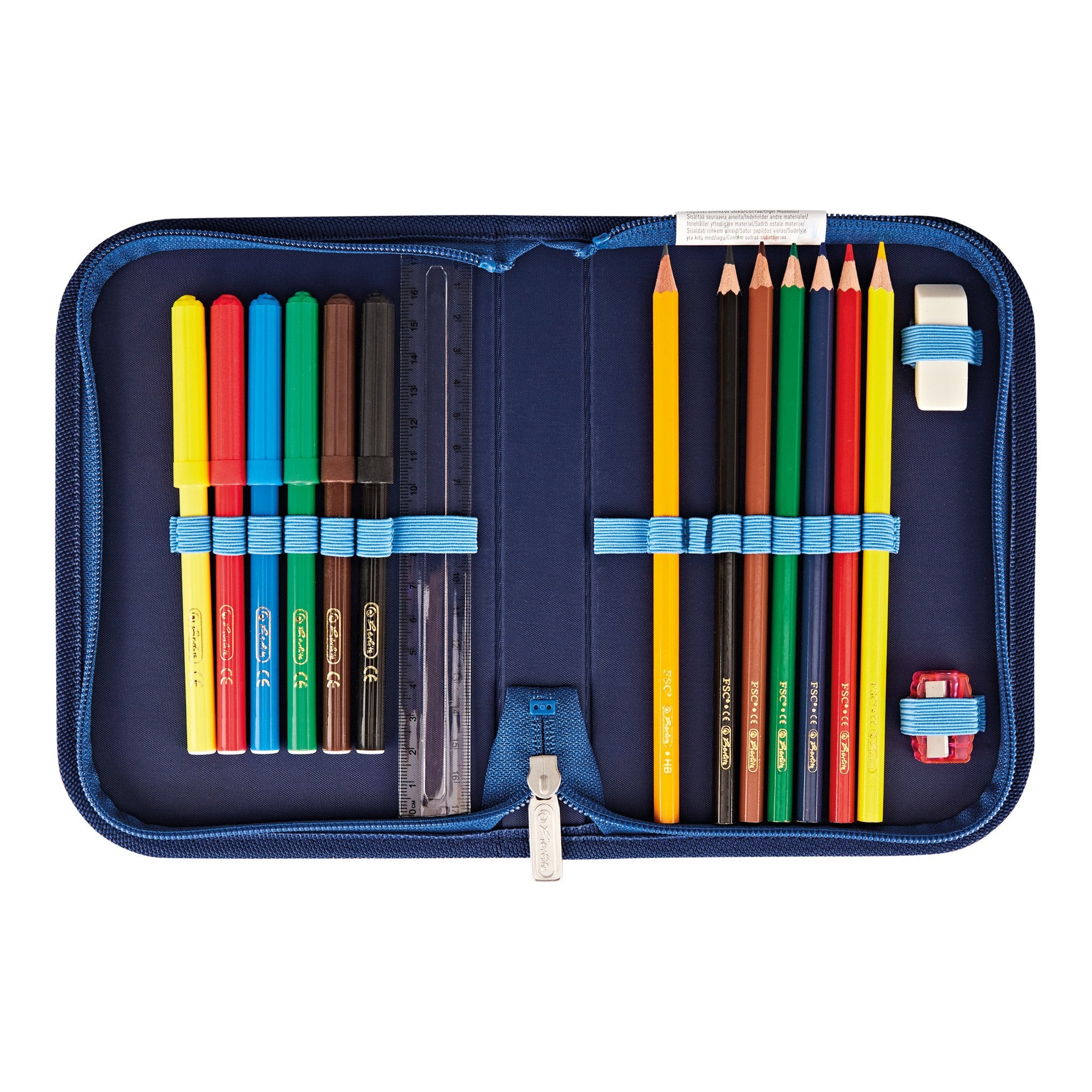 EAN 4008110344546 - Herlitz SoftLight Plus GreenLine Deep Sea juego de mochila escolar Niño Poliéster Azul imagen 5