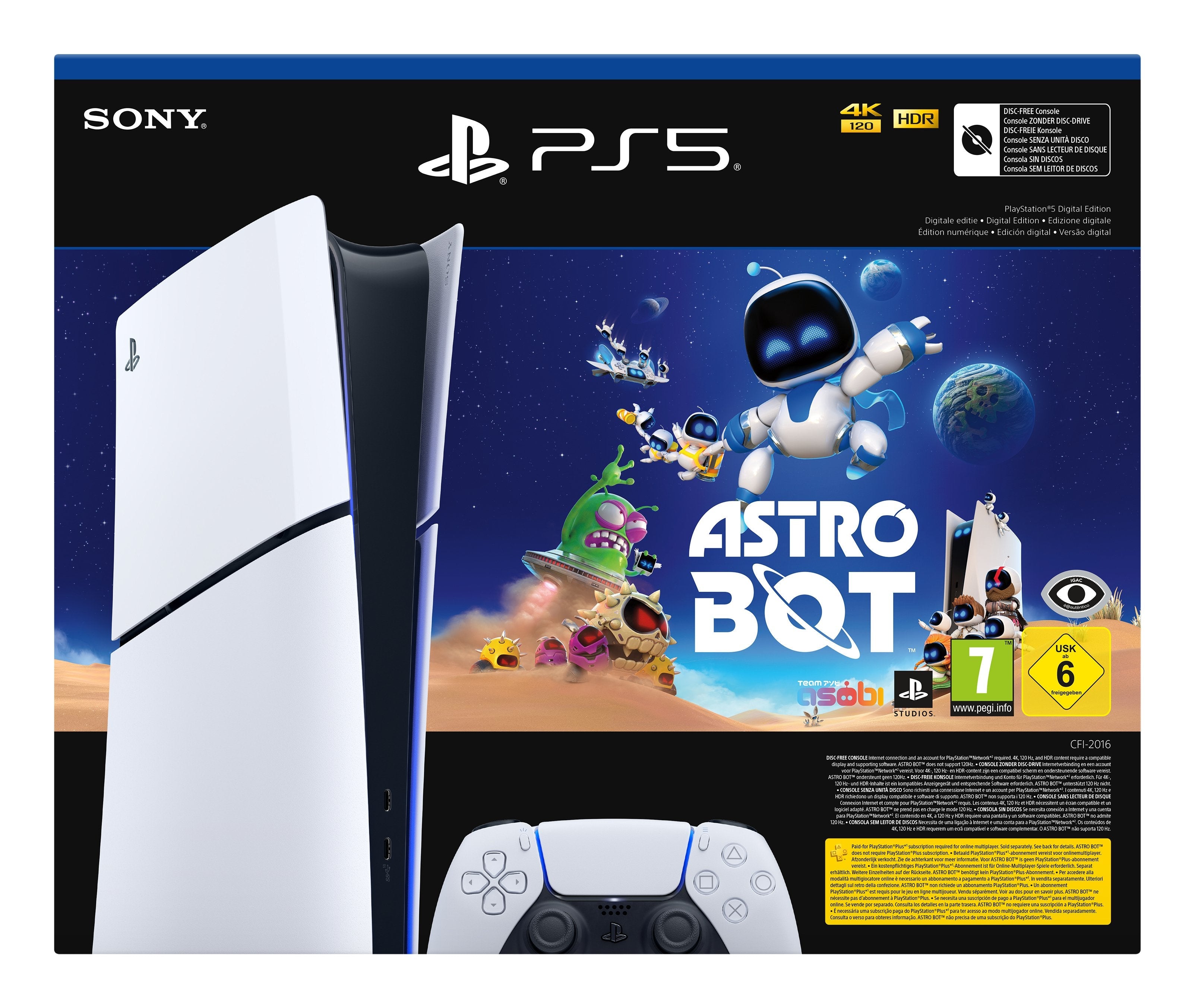Consola Ps5 Sony Playstation 5 Digital 1tb + Astro Bot