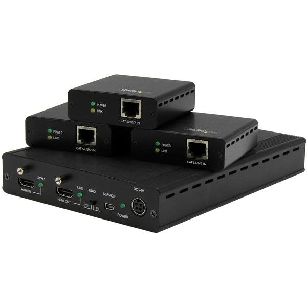 EAN 65030864558 - StarTech.com ST124HDBT extensor audio/video Transmisor y receptor de señales AV imagen 1