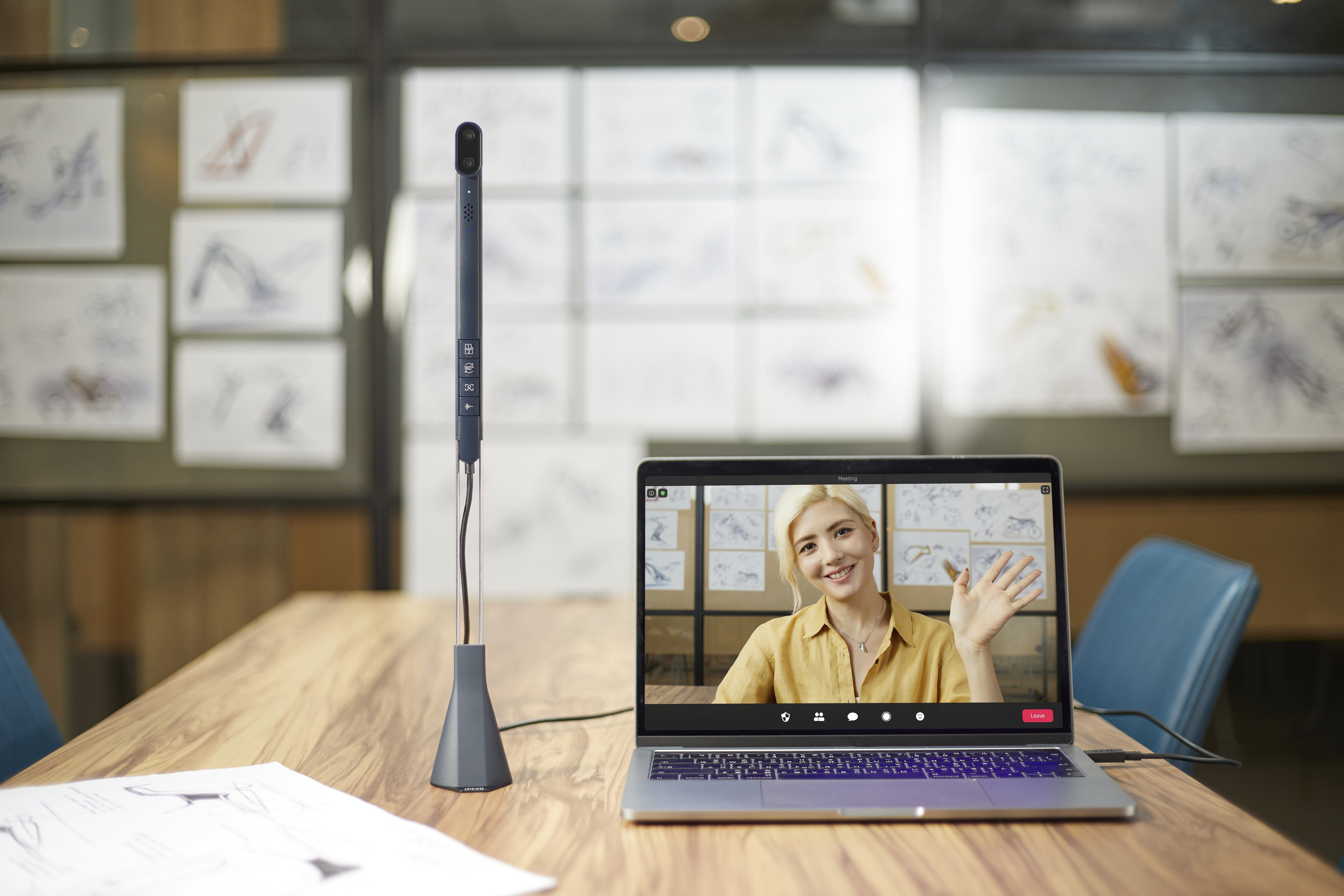 EAN 4712098410925 - IPEVO Camera 5-904-B-08-00 TOTEM 120 Multimodal Collaboration Retail 8 MP Negro imagen 12