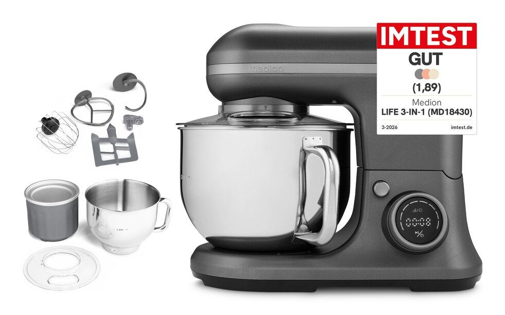 Medion Medion Md18430 3-In-1 Digital Robot De Cocina Antracita 50076310