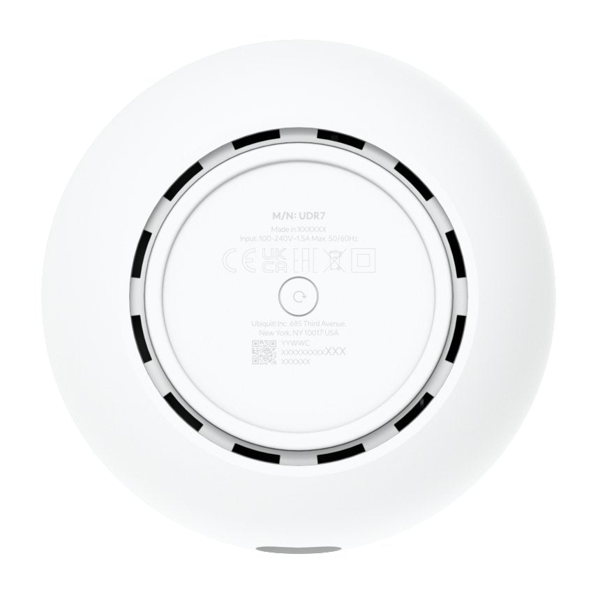 Ubiquiti Unifi Dream Router Udr7 (5 Gbe Rj45 Ports, Wifi 7) 802.11be, 4x4 Mu-Mimo Technology