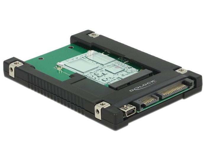 Delock 62853 Convertidor De 2.5? Sata De 22 Contactos / Usb 2.0 Type Mini-B > 1 X Ranura Msata / Mini Pcie