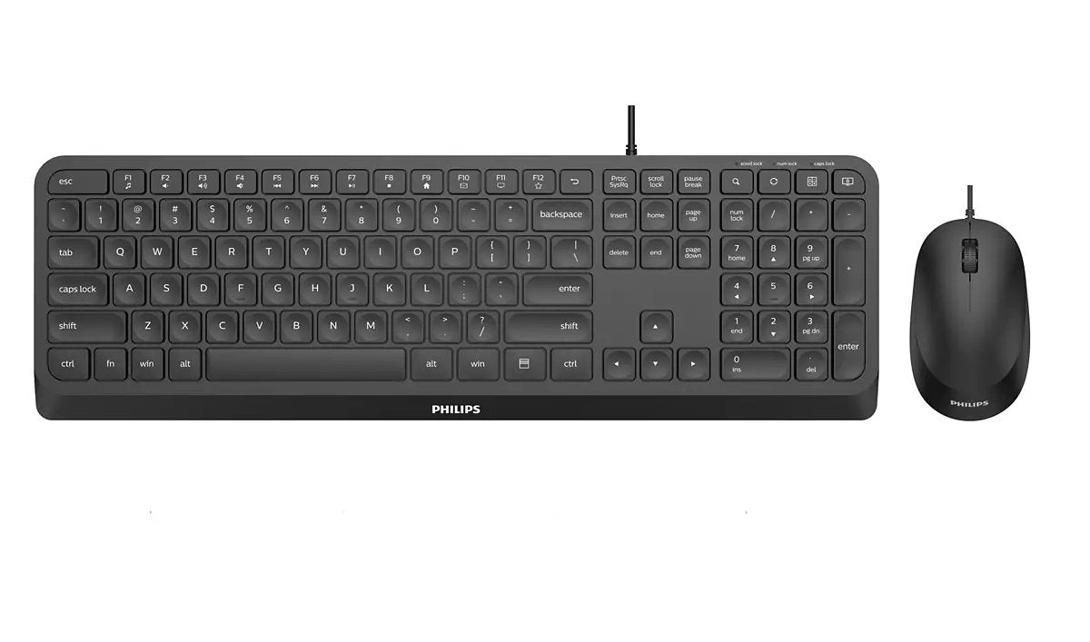 EAN 8712581778910 - Philips 2000 series SPT6207B/00 teclado Ratón incluido Hogar USB Inglés de EE. UU. Negro imagen 1