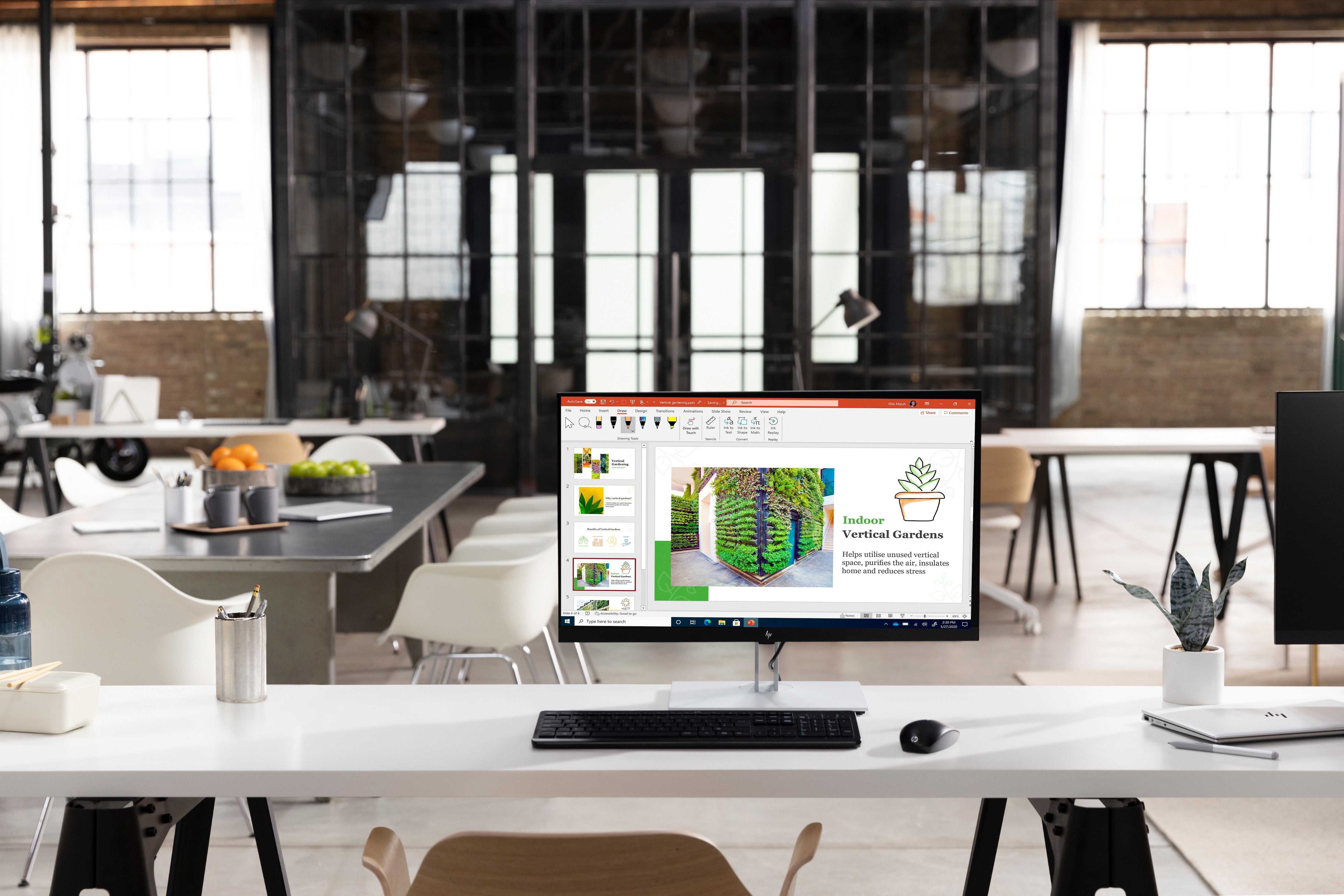 Monitor Hp 27" E27 G4 Fhd 1920x1080 Vga/Hdmi/Disp Port     In