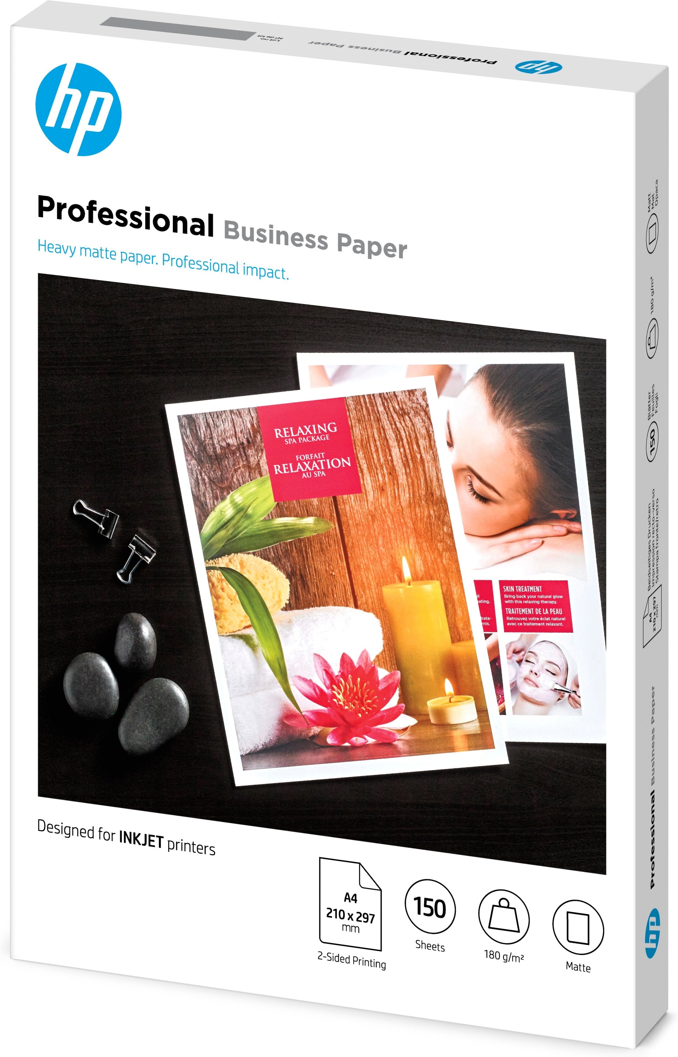 EAN 0193905504879 - HP Professional Inkjet Matte FSC Paper 180 gsm-150 sht/A4/210 x 297 mm papel para impresora de inyección imagen 2