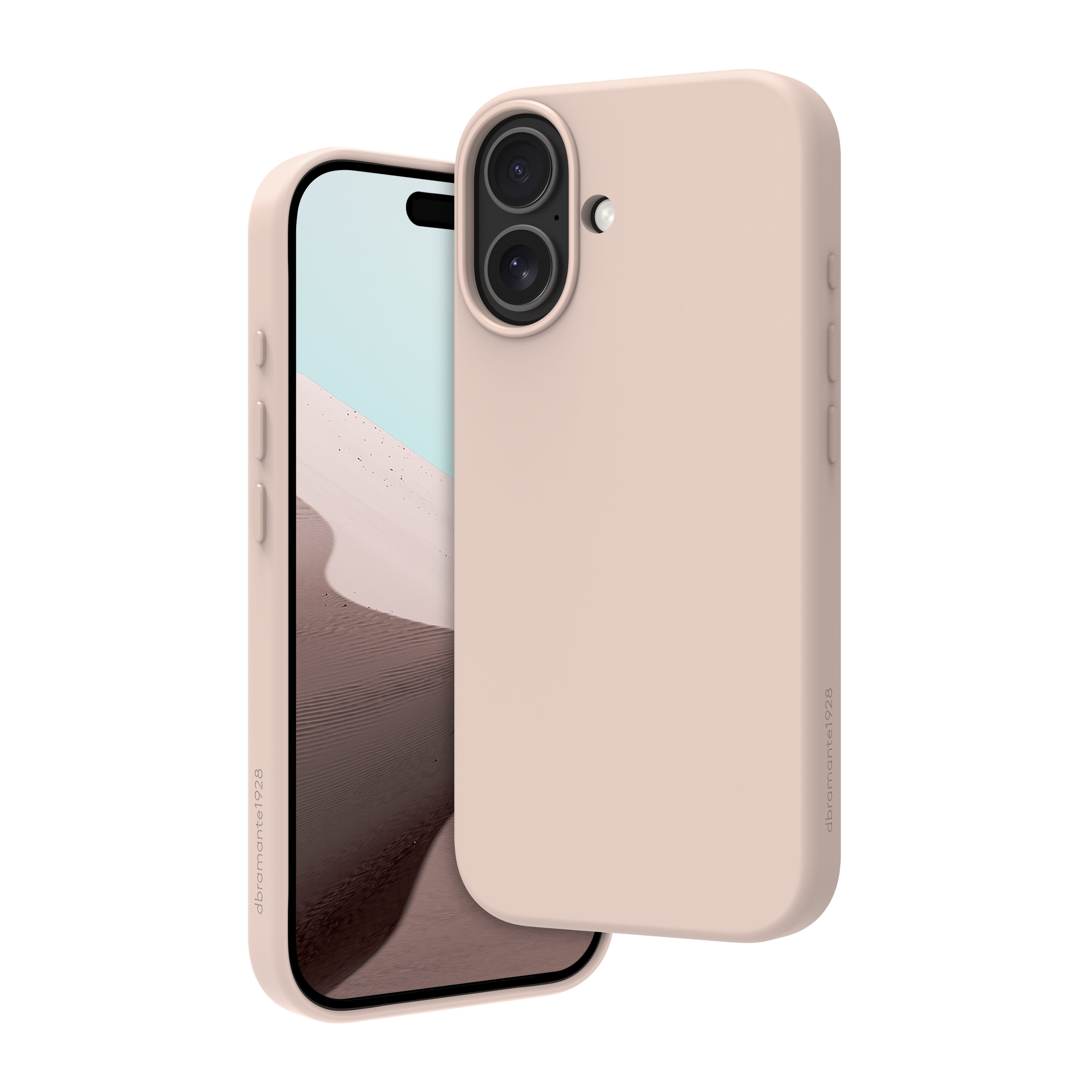 Dbramante1928 Roskilde Icon Carcasa Trasera Para Teléfono Móvil Compatibilidad Con Magsafe Plástico Reciclado Arena Rosa