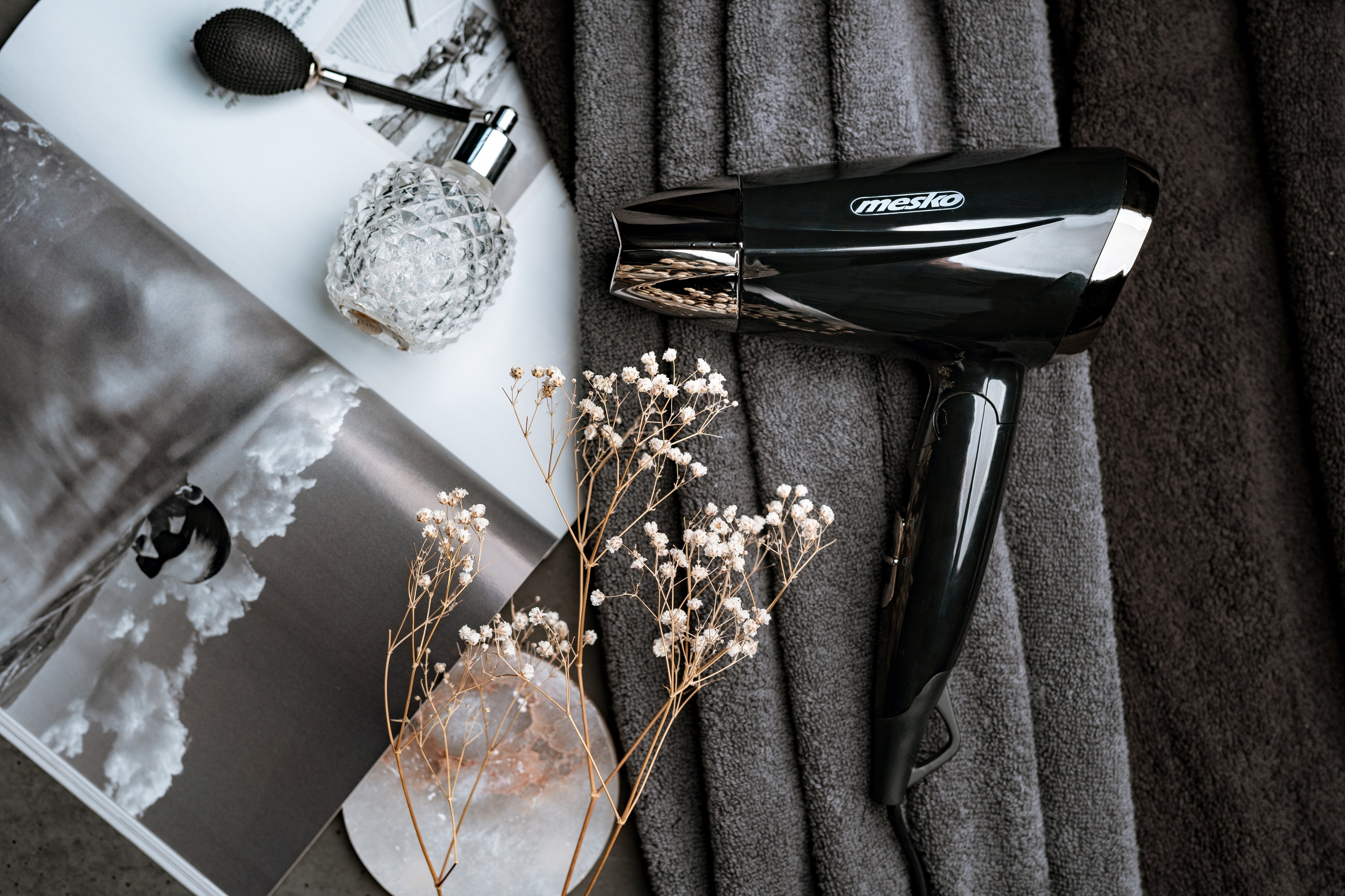 Secador De Pelo Mesko Ms 2262 1000 W, Nãºmero De Ajustes De Temperatura 2, Negro/Blanco