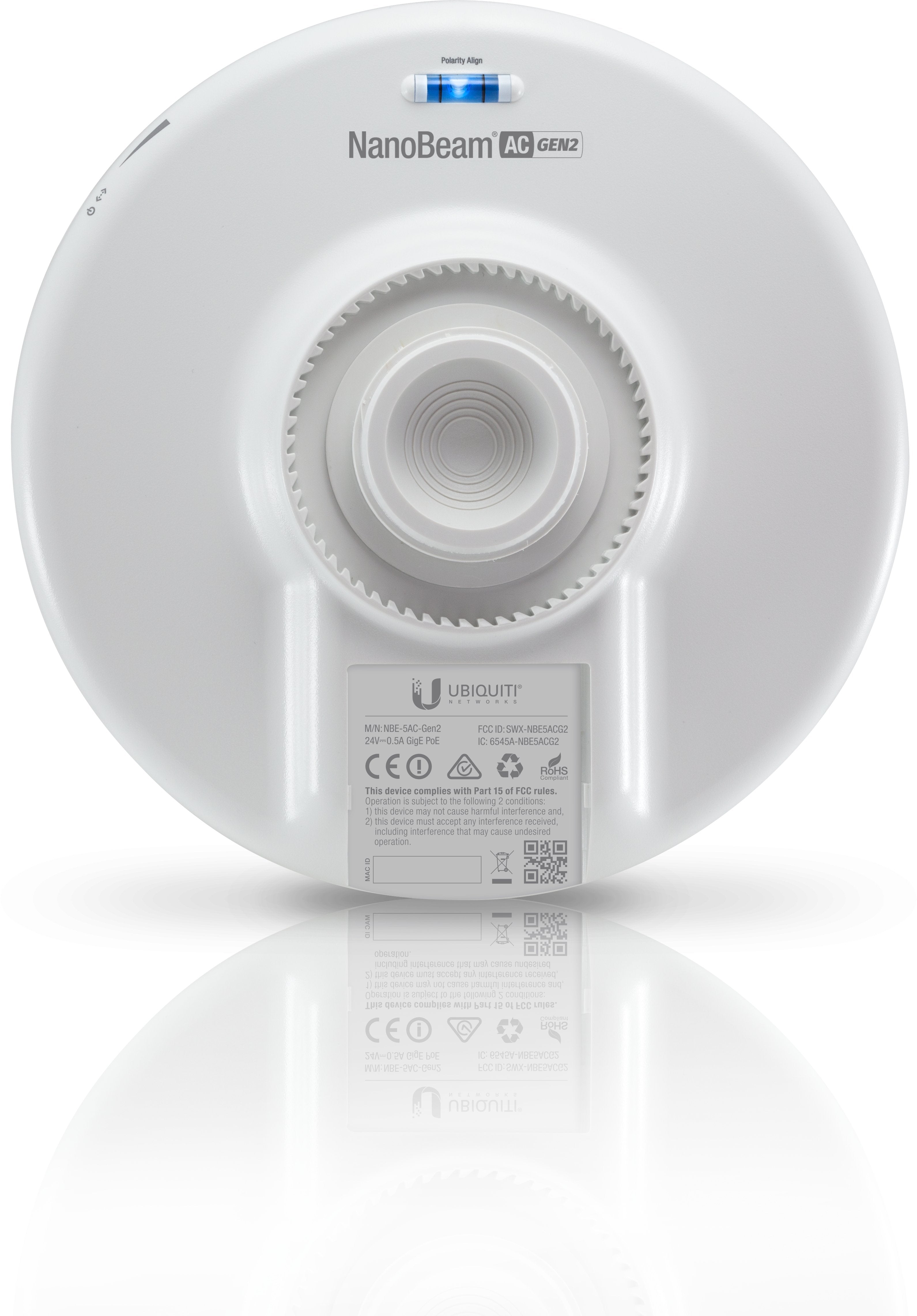 EAN 0810354026348 - Ubiquiti NanoBeam 5AC Gen 2 Puente wifi 450 Mbit/s Blanco imagen 2
