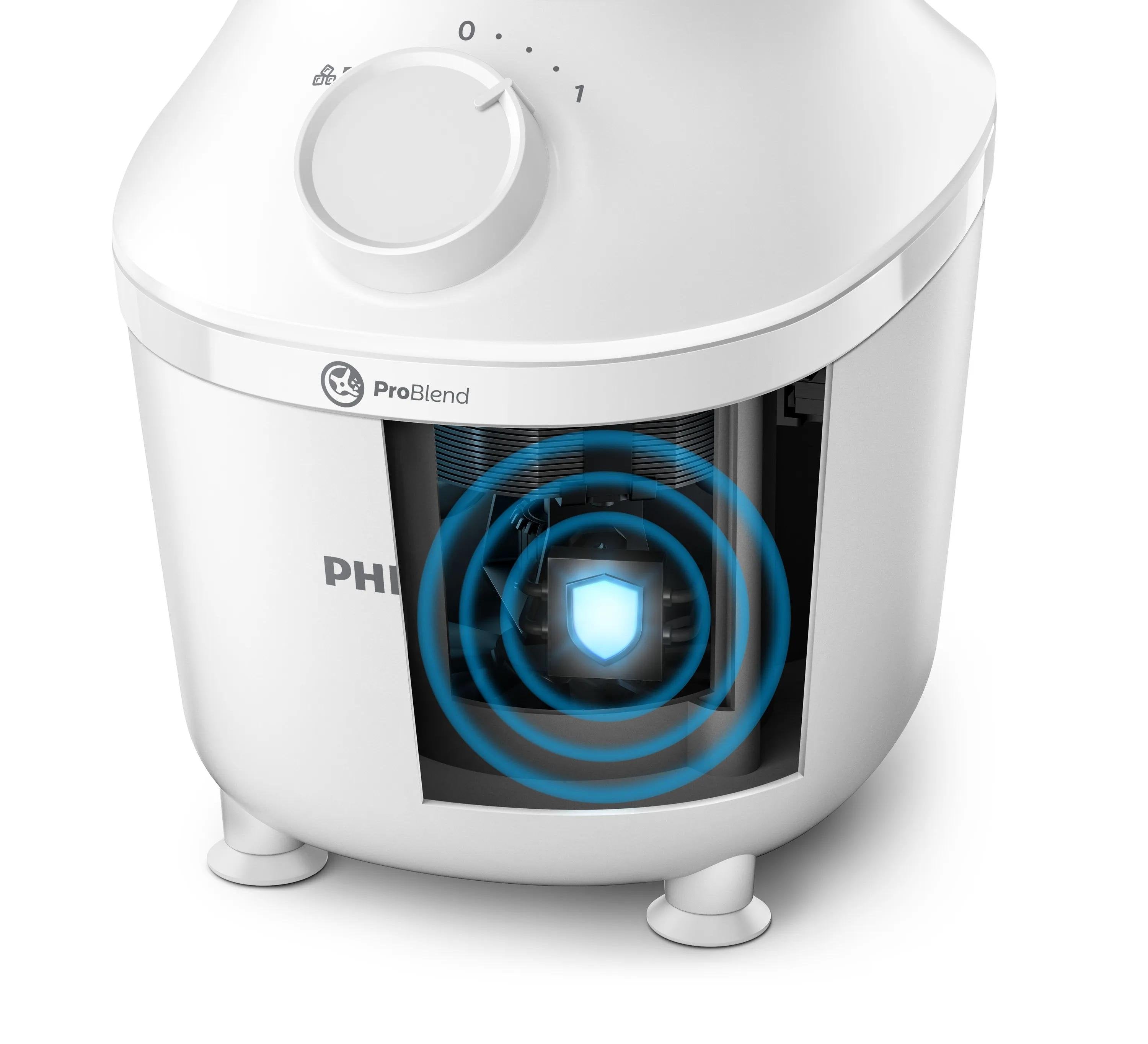 EAN 8720389001260 - Philips 3000 series HR2041/00 licuadora Batidora de vaso Blanco imagen 3