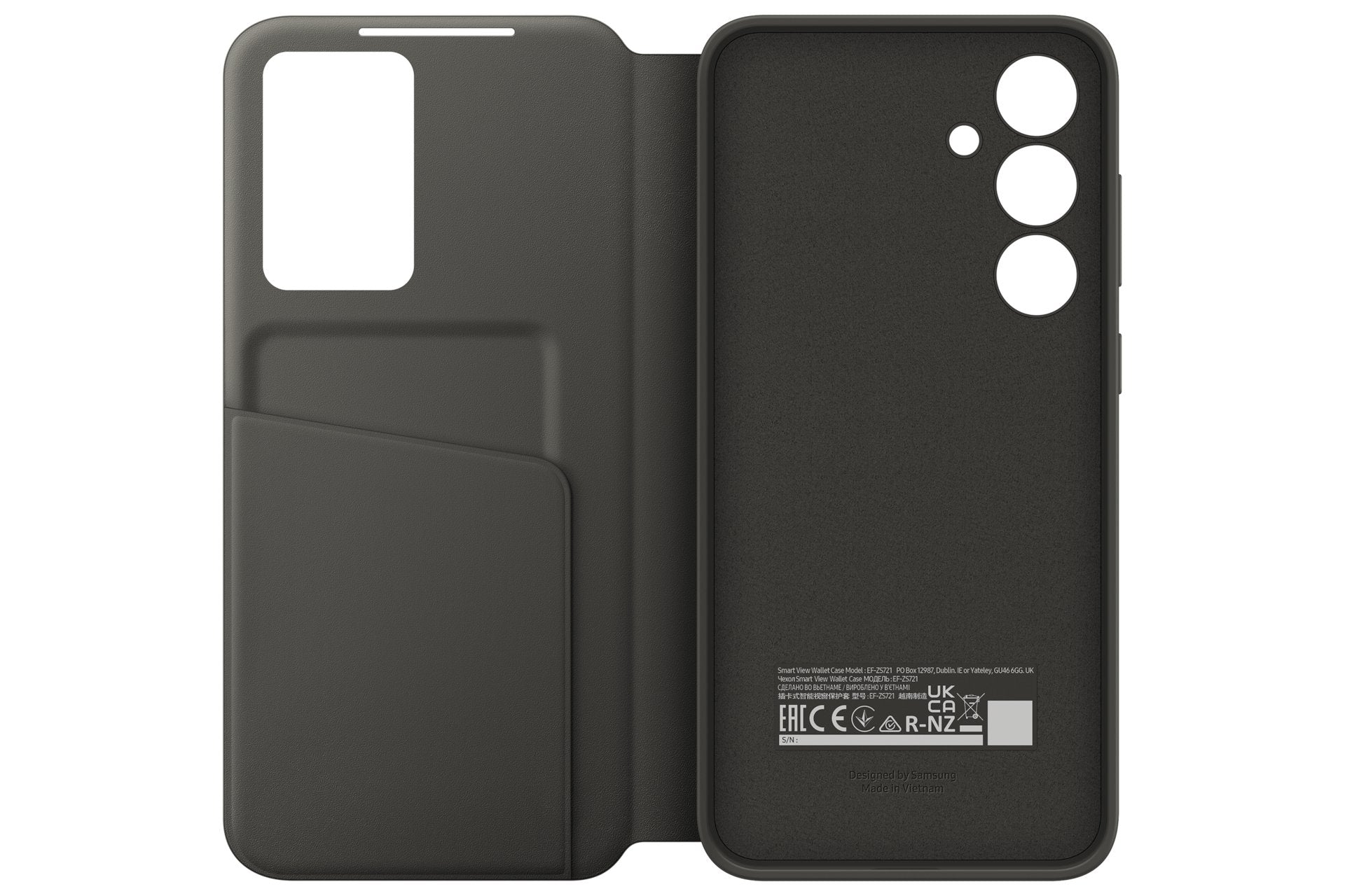 Samsung Smart View Wallet Case Für Galaxy S24 Fe Black