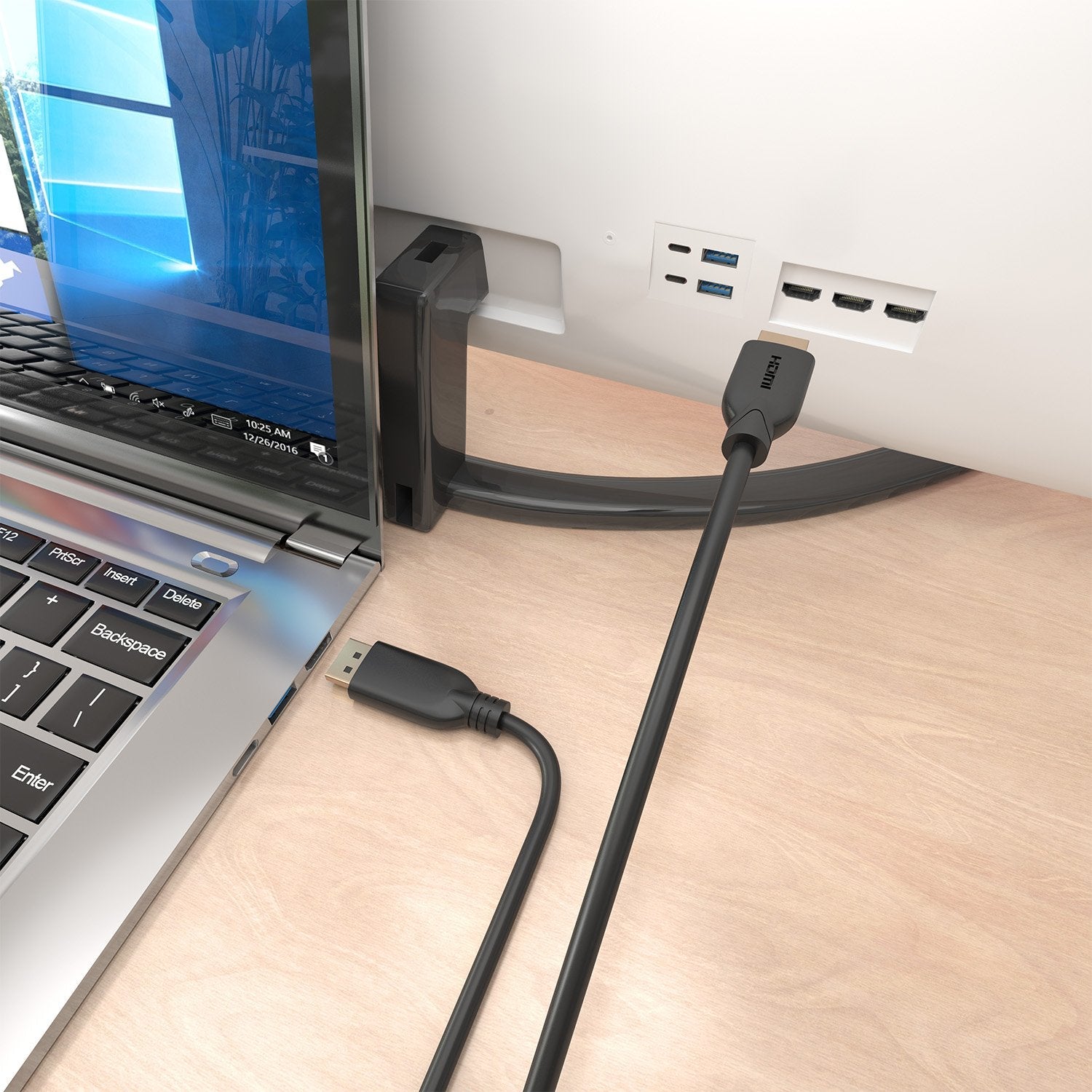 Aisens Cable Conversor Displayport A Hdmi 4k@60hz, Dp/M-Hdmi/M, Negro, 7.0m