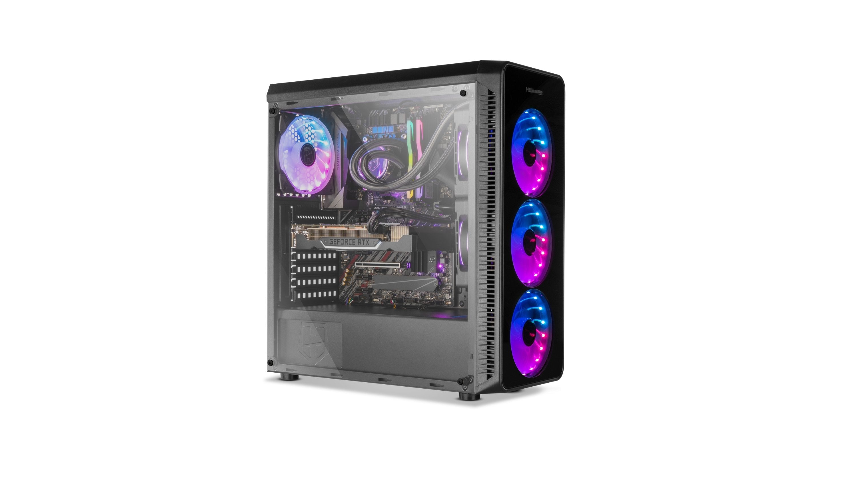 Caja Pc Nox Atx Hummer Tgm Rainbow 1xusb3.0 2xusb2.0 Negro Rgb