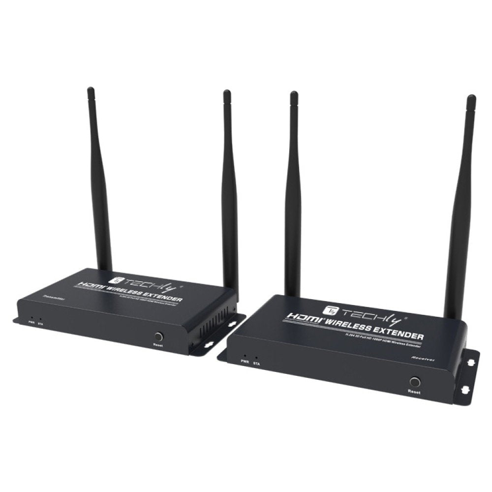EAN 8059018365610 - Techly IDATA HDMI-WL212 extensor audio/video Transmisor y receptor de señales AV Negro imagen 1