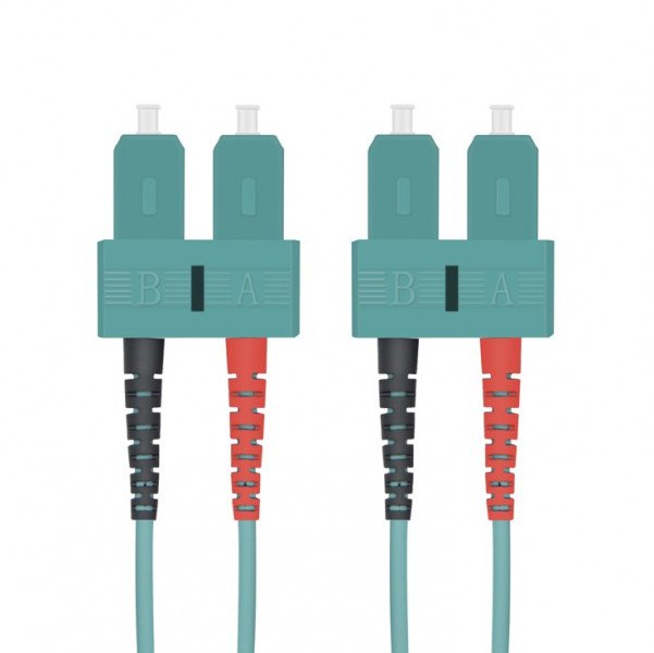 Helos Lwl Cable De Red Sc/Sc Duplex 50/125?M Om3 Aqua 15,0m