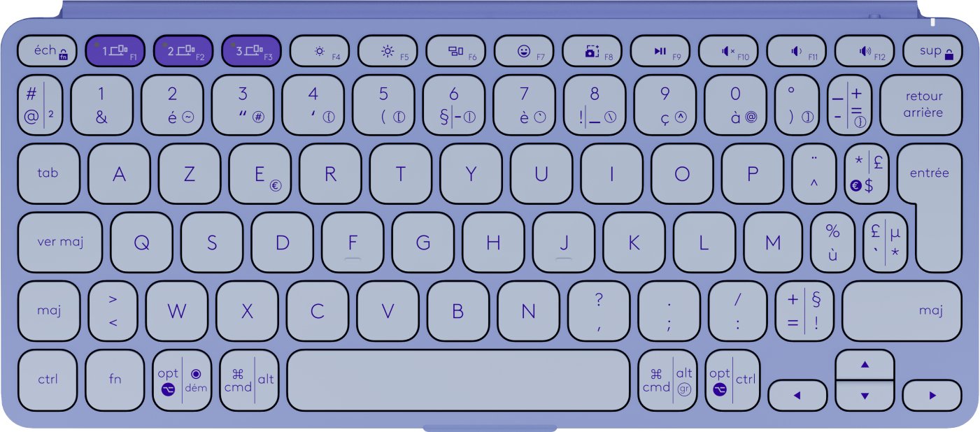 EAN 5099206125995 - Logitech 920-012969 teclado para móvil AZERTY Francés Bluetooth Lila imagen 2