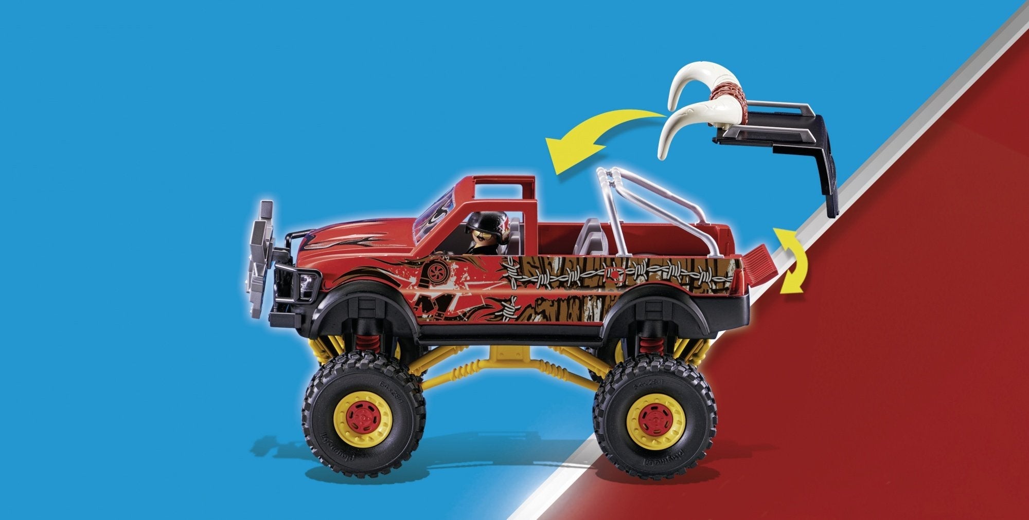Playmobil 70549 Juguete Stuntshow Monster Truck Horned