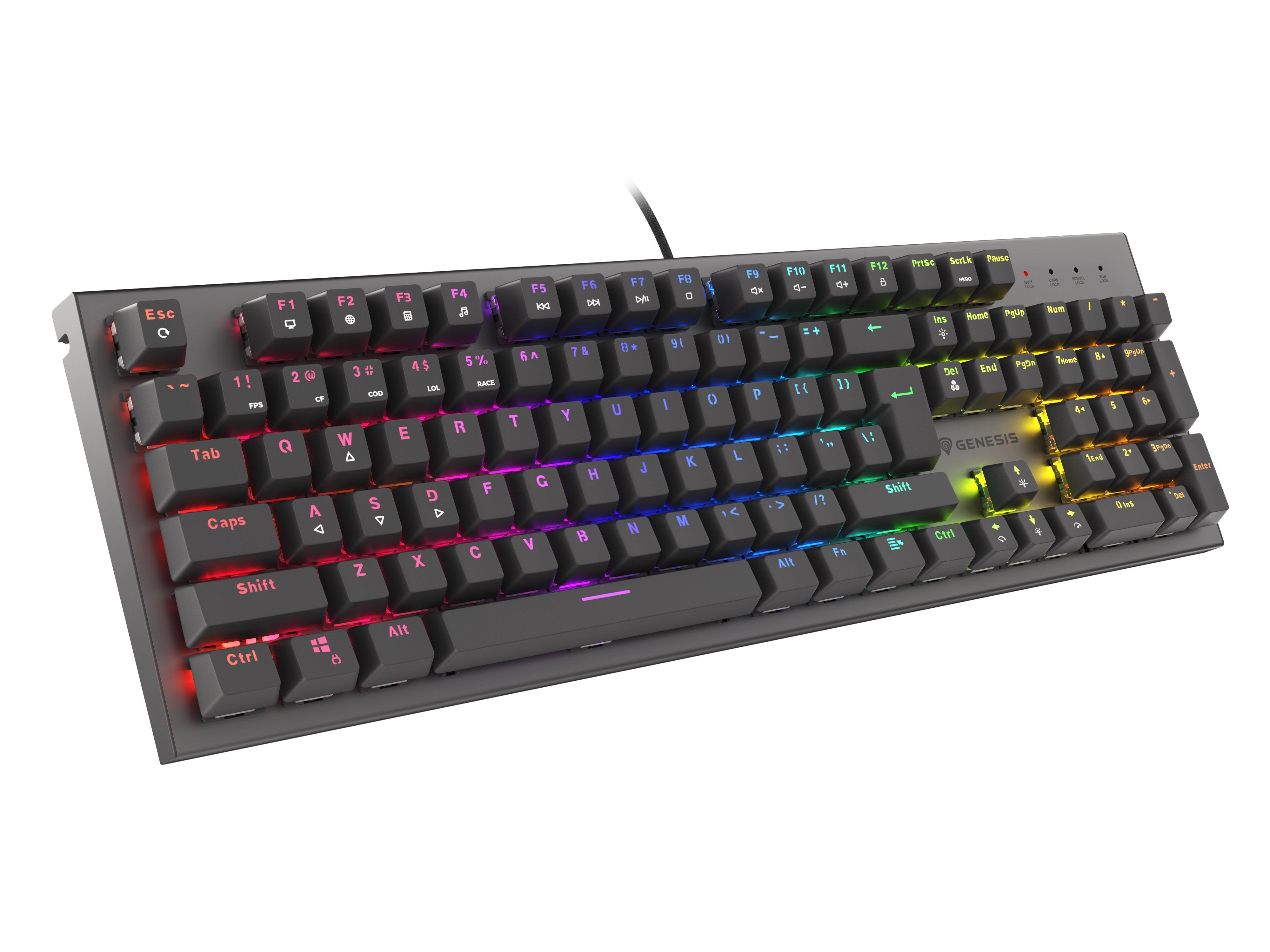 EAN 5901969432909 - GENESIS Thor 303 teclado Juego USB QWERTY Internacional de EE.UU. Negro imagen 4