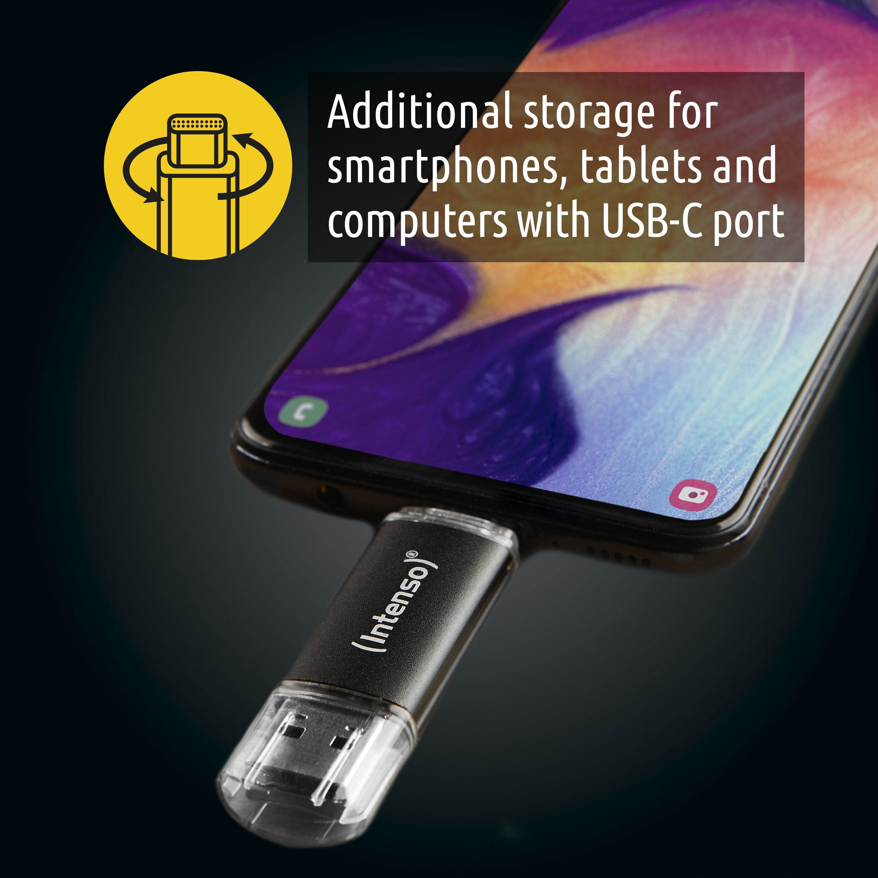 EAN 4034303031269 - Intenso Twist Line unidad flash USB 64 GB USB Type-A / USB Type-C 3.2 Gen 1 (3.1 Gen 1) Antracita imagen 6